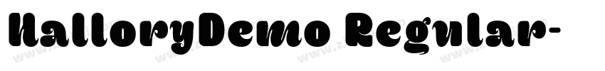 HalloryDemo Regular字体转换